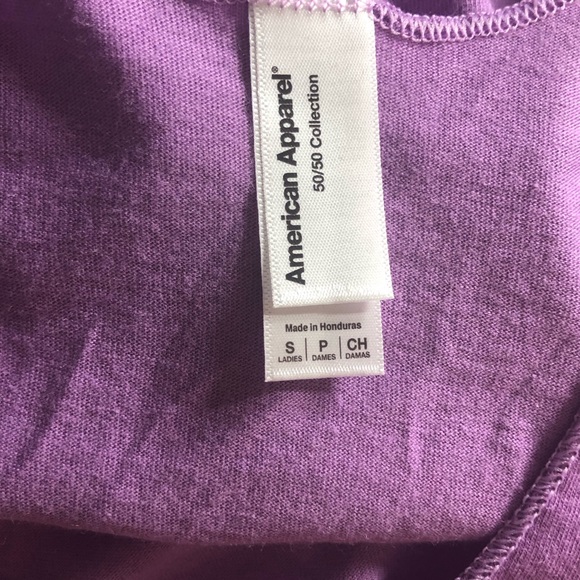 NWOT American Apparel Purple Racerback Tank - Size S - Picture 3 of 4